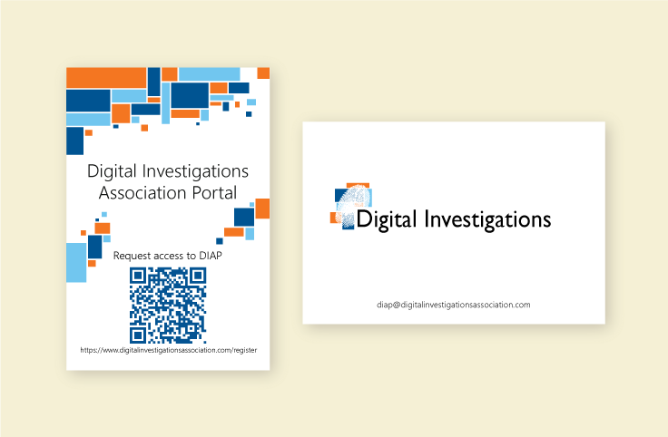 Digital Investigations business card design