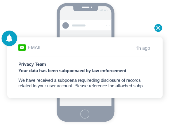 User notification